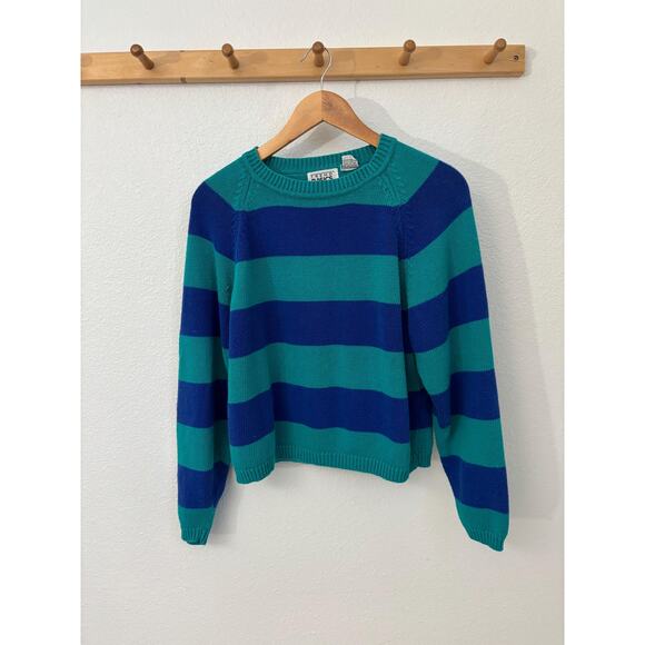 Striped Cotton Sweater - Picture 1 of 2